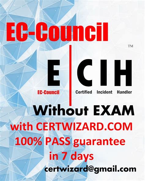 Buy Ecih Certification Online Buy Ecih Exam Pass Certwizard Offers