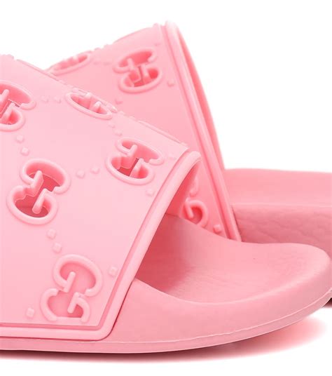Gucci Kids Gg Embossed Rubber Slides Mytheresa