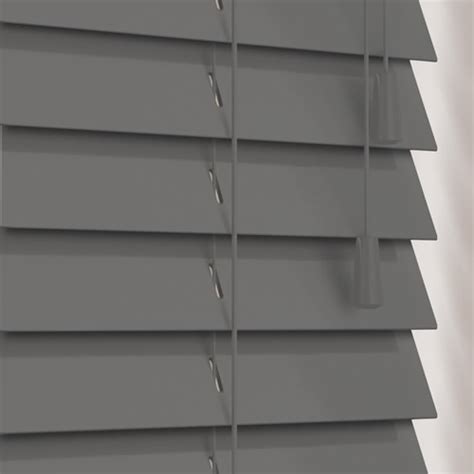 A great way to further customize your wood blinds. Luxury Gloss Dark Grey Wooden Blinds, 50mm Made to Measure