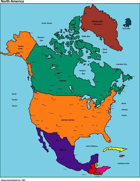 North America Political Map