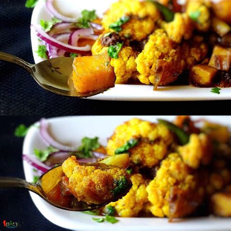 Aloo Gobi Dhaba Style Potato And Cauliflower Curry Aloo Fulkopir
