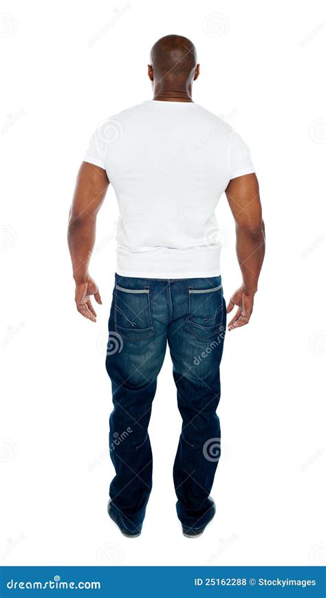 Rear View Of Stylish Young Man Stock Photo Image Of African