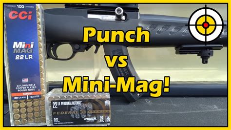 How Mighty Is The Mini Mag 22lr Federal Punch Vs Cci Mini Mag