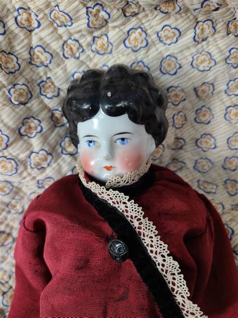 Antique China Head Doll German Circa 1890s China Head Etsy