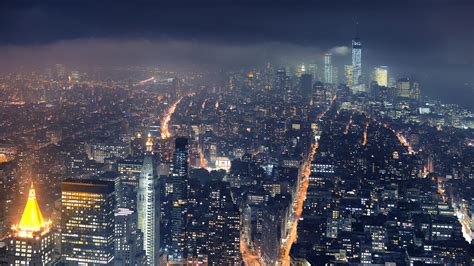 Night Time In The City 4k Ultra Hd Wallpaper Background Image 3840x2160