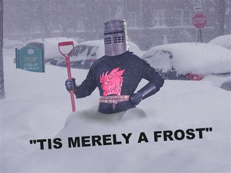 Tis Merely A Frost Winter Humor Clapping Meme Monty Python