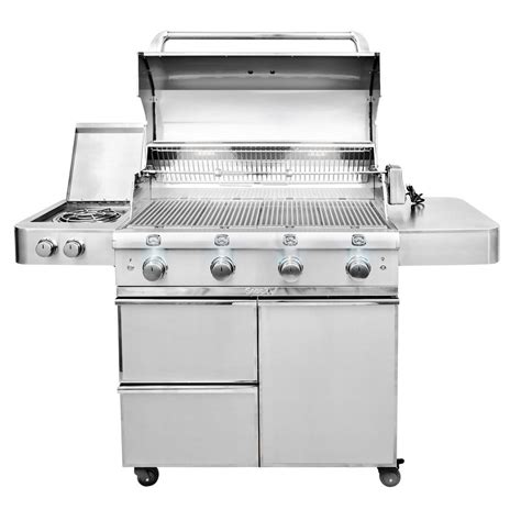 Saber Elite 1670 40 Inch 4 Burner Infrared Propane Gas Grill With Side