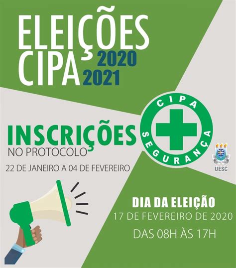 Inscrições Abertas Para As Eleições Da Cipa Uesc Portal Adusc