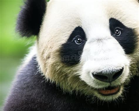 Happy Panda Smiling In The Camera Stock Image Image Of Forest
