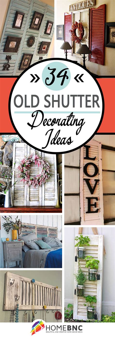 50 Ways Decorating With Old Shutters Can Make Your Home Charming