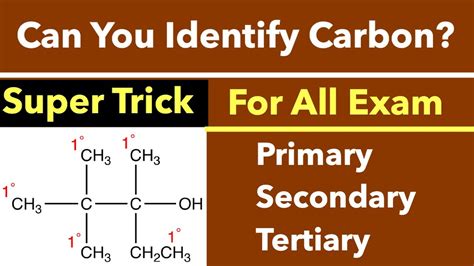 Types Of Carbon Primary Secondary Tertiary Quatenary Carbon