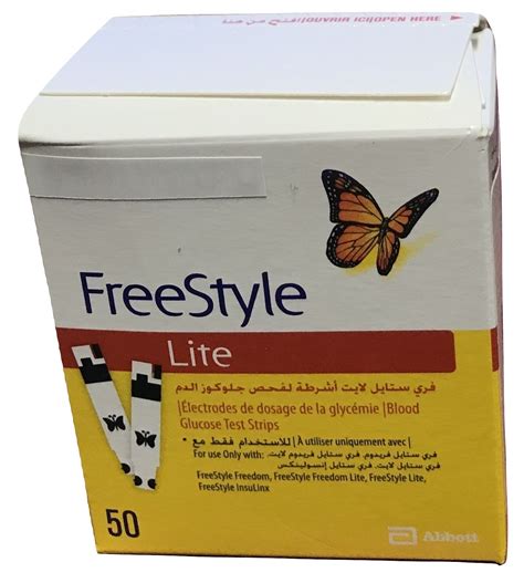 FreeStyle Lite Blood Glucose Test Strips - 50 count - Test ...