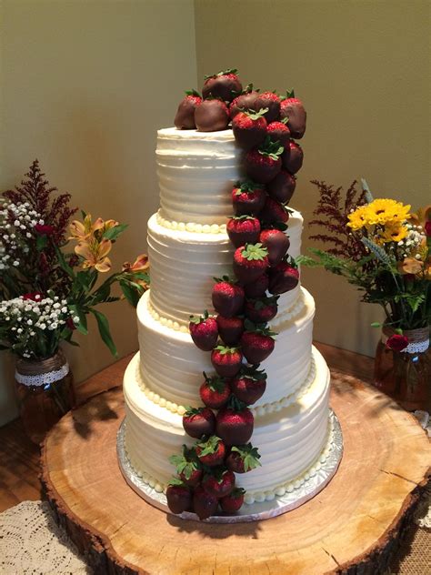 Cascading Chocolate Covered Strawberries Wedding Cake Flickr