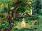Three Figures in a Landscape - Pierre-Auguste Renoir - WikiArt.org