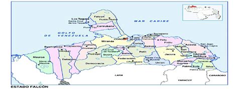 Mapa Del Estado Falcón Download Scientific Diagram