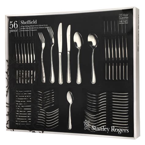 Stanley Rogers 56 Piece Sheffield Stainless Steel Cutlery Set Temple
