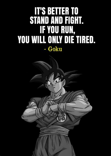 Goku Quotes Posters And Prints By Herry Gunawan Printler