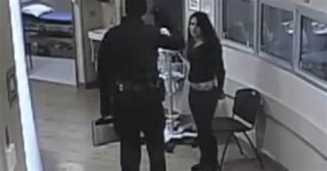 Cop Smashes Womans Face Into Hospital Floor In Shocking Cctv Footage World News Mirror Online