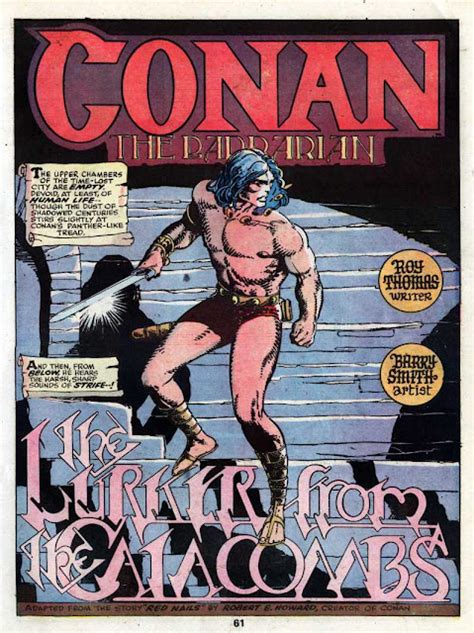 Beach Bum Comics Red Nails Robert E Howards Last Conan Tale