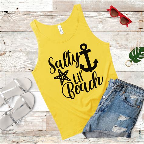 salty lil beach summer shirt beach vacation shirt vacation etsy