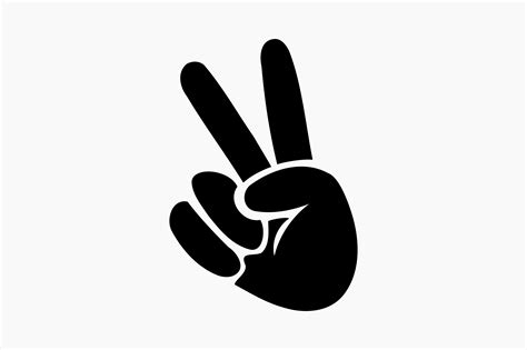 Peace Sign Hand Symbol Graphic By Berridesign · Creative Fabrica