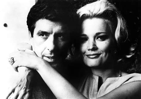 on the set of faces 1968 l to r writer director john cassavetes gena rowlands they met in