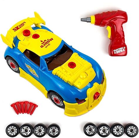 Take Apart Toy Racing Car Kit For Kids 30 Pieces With