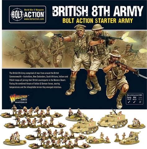 Wargames Delivered Bolt Action Miniatures Warlord Games British 8th