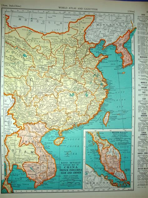 Posted by 2 days ago. 1939 China Atlas Map | China map, Vintage map, Thailand map
