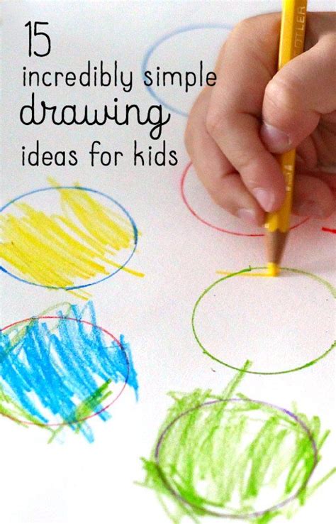 A drawing activity is a great option for an indoor afternoon with the family because it requires just a few simple supplies, the cleanup is typically quick and easy, and the creative options are practically endless. 15 Incredibly Easy Drawing Ideas for Kids | Easy drawings ...