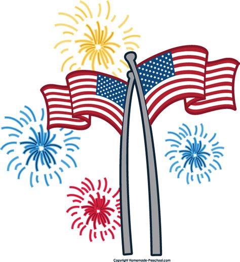 Flag Fireworks Clipart Panda Free Clipart Images
