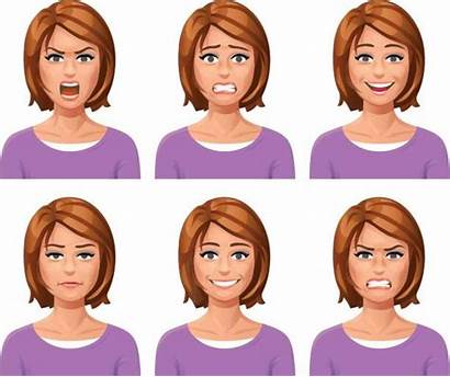 Expressions Facial Vector Expression Woman Illustration Communication