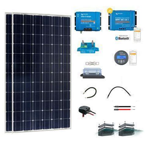 Kit Solaire Camping Car 2x175W 12V Full Options