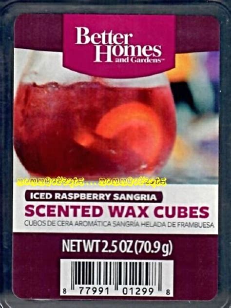 Iced Raspberry Sangria Better Homes And Gardens Scented Wax Cubes Tarts
