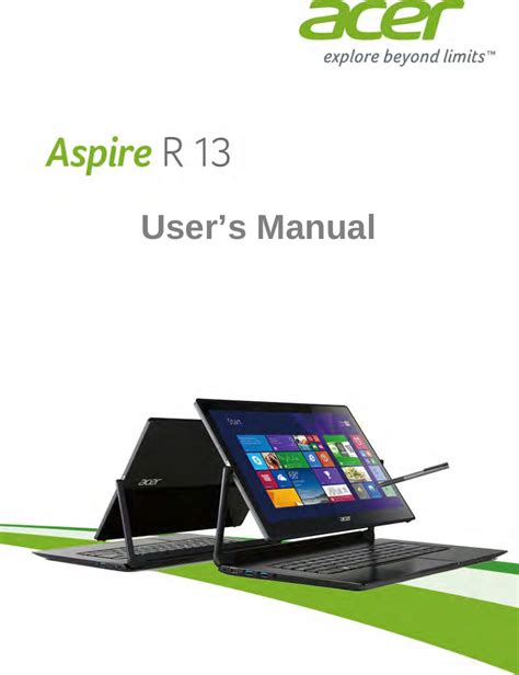 Acer Orporated 7265ng 7265ngw User Manual Aspire R7 371t Ski Win8 1 Um