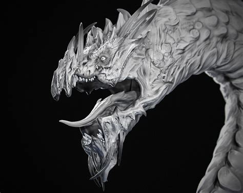 William Furneaux Zbrush Dragon Sculpt Wip