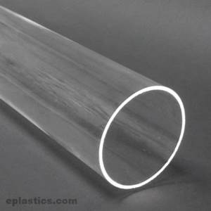 10 000 quot od x 9 750 quot id clear extruded acrylic tubing 6 ft