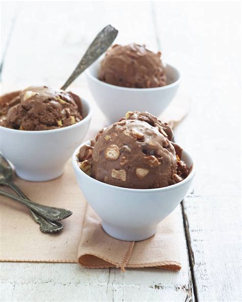 That creamy chocolate ice cream with chunks of chocolate, nuts, and marshmallows swirled through it brings back. Rocky Road Ice Cream - What's Gaby Cooking