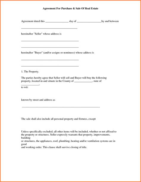 Land Buying Agreement Template Pdf Template