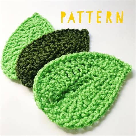 Crochet Leaf Pattern Crochet Tropical Leaf Instructions Diy Autumn