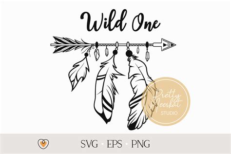 Boho Arrow Svg 2 Tribal Svg Wild One Svg Png Files By Pretty Meerkat Thehungryjpeg