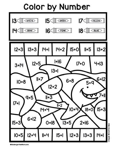 Four 2 Digit Addition Coloring Pages