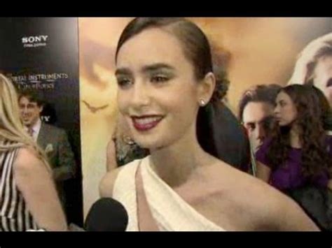Lily Collins Interview At The Mortal Instruments Premiere Youtube