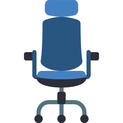 Office Chair Basic Miscellany Flat Icon