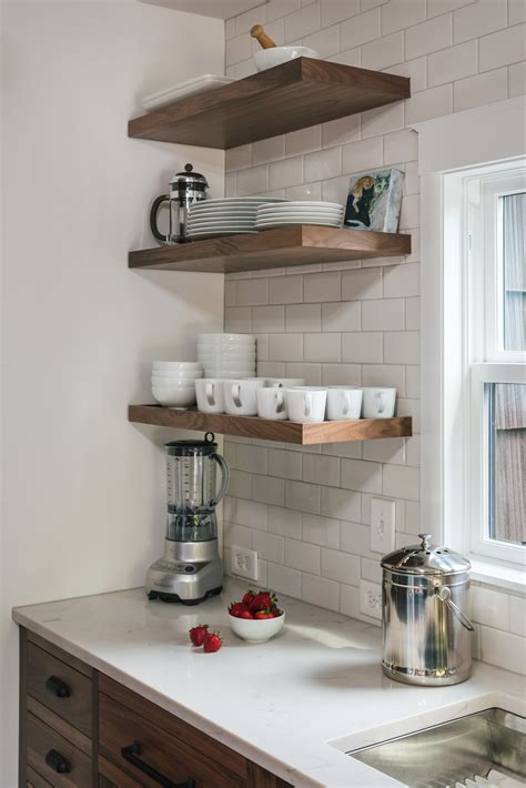Kitchen With Shelves Instead Of Cabinets