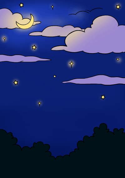 Night Sky Drawing At Getdrawings Free Download