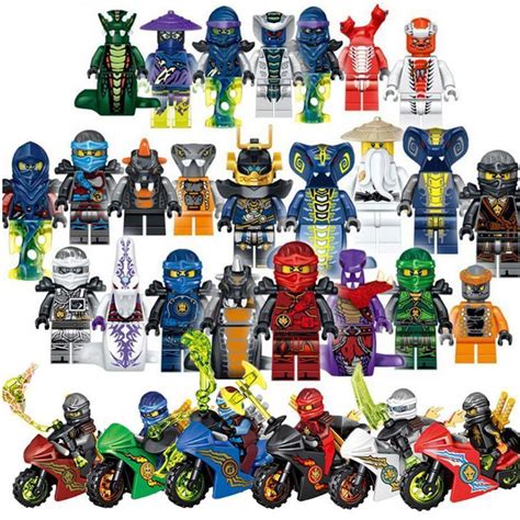 Ninjago Kay Zane Jay Cole Iloyd Snake Minifigures Lego Ninjago Fit Toys