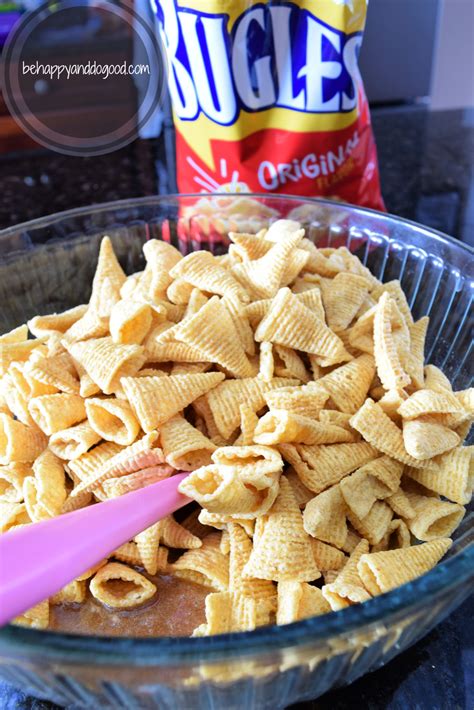 Easy Homemade Caramel Bugles Be Happy And Do Good