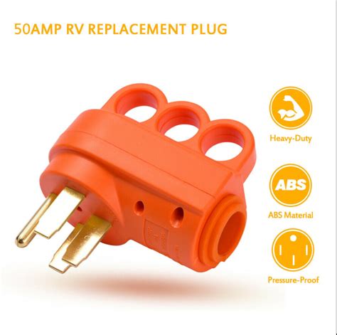 50 Amp Rv Plug Male Replacement Ends Male Plug Trekpower Ed 507p