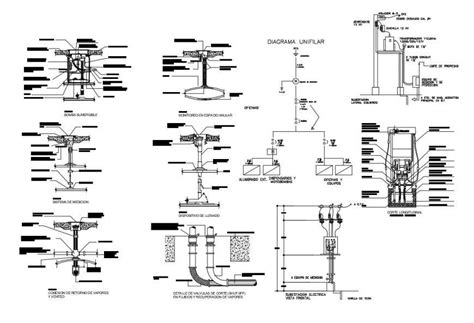 Submersible Pump Connection And Installation Details Dwg File Cadbull